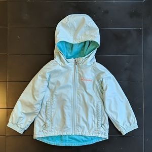 Columbia toddler girls fleece lined jacket